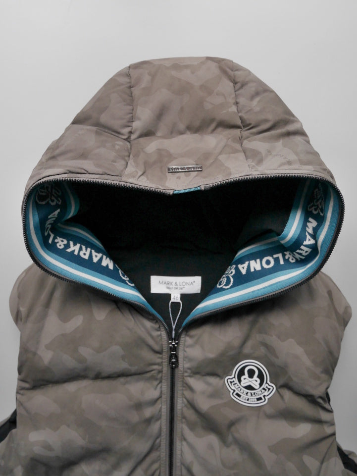 ACD Camo Goose Down Vest  | MEN / BEIGE