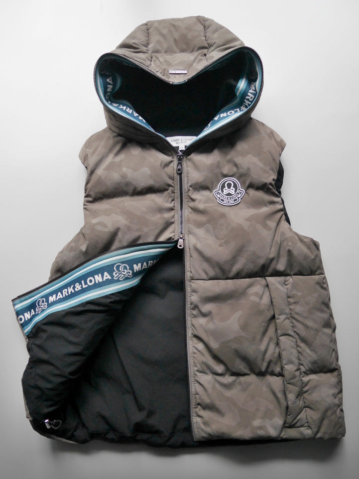 ACD Camo Goose Down Vest  | MEN / BEIGE