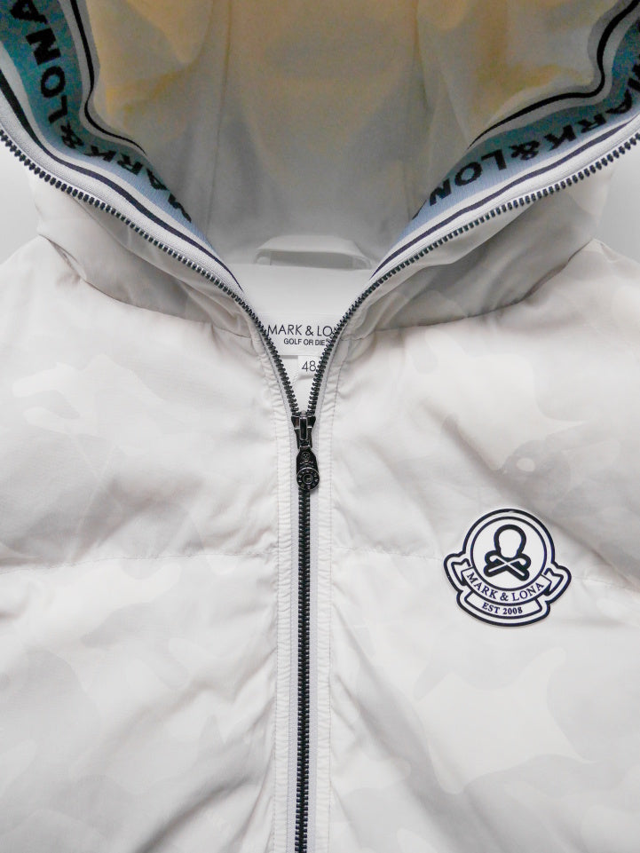 ACD Camo Goose Down Vest  | MEN / WHITE