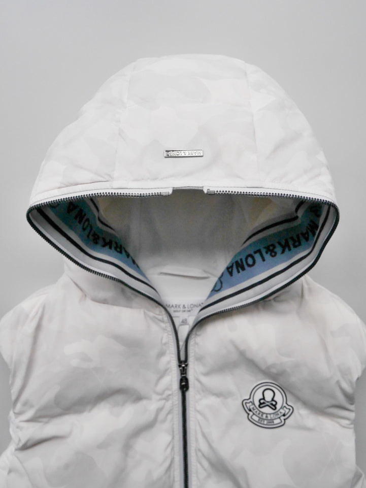 ACD Camo Goose Down Vest  | MEN / WHITE