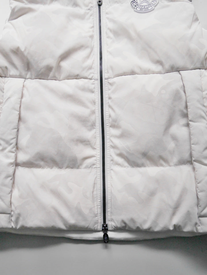 ACD Camo Goose Down Vest  | MEN / WHITE
