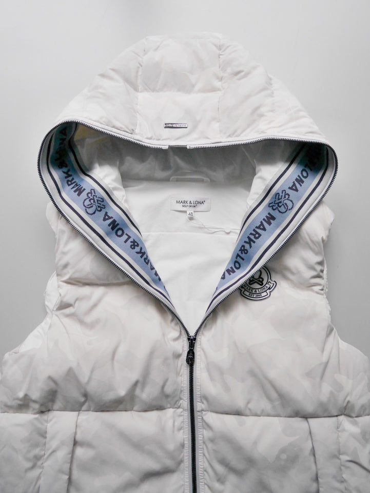 ACD Camo Goose Down Vest  | MEN / WHITE