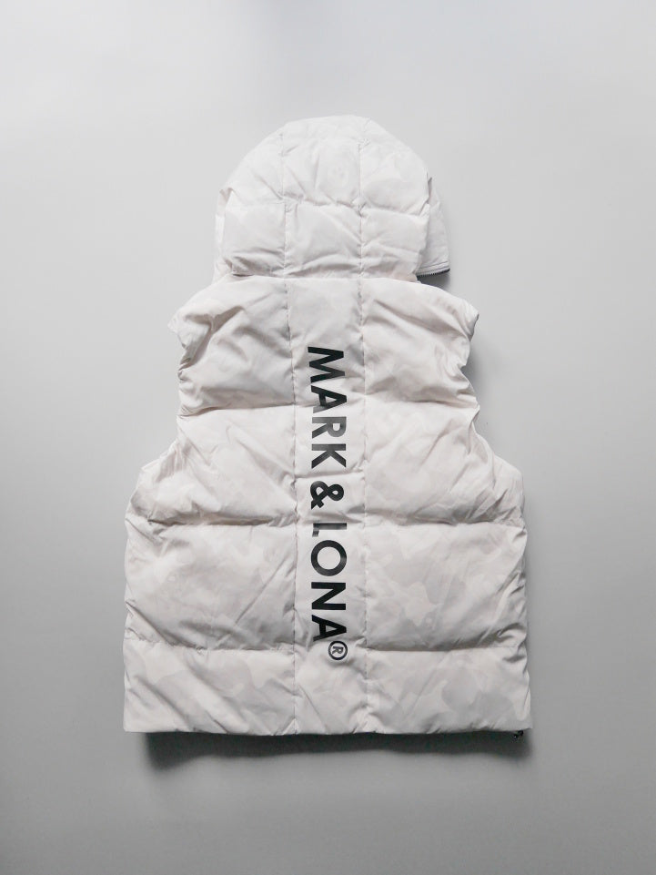 ACD Camo Goose Down Vest  | MEN / WHITE
