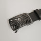 Hollow Skull Adjust Leather Belt | MEN and WOMEN / BLACK