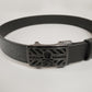 Hollow Skull Adjust Leather Belt | MEN and WOMEN / BLACK