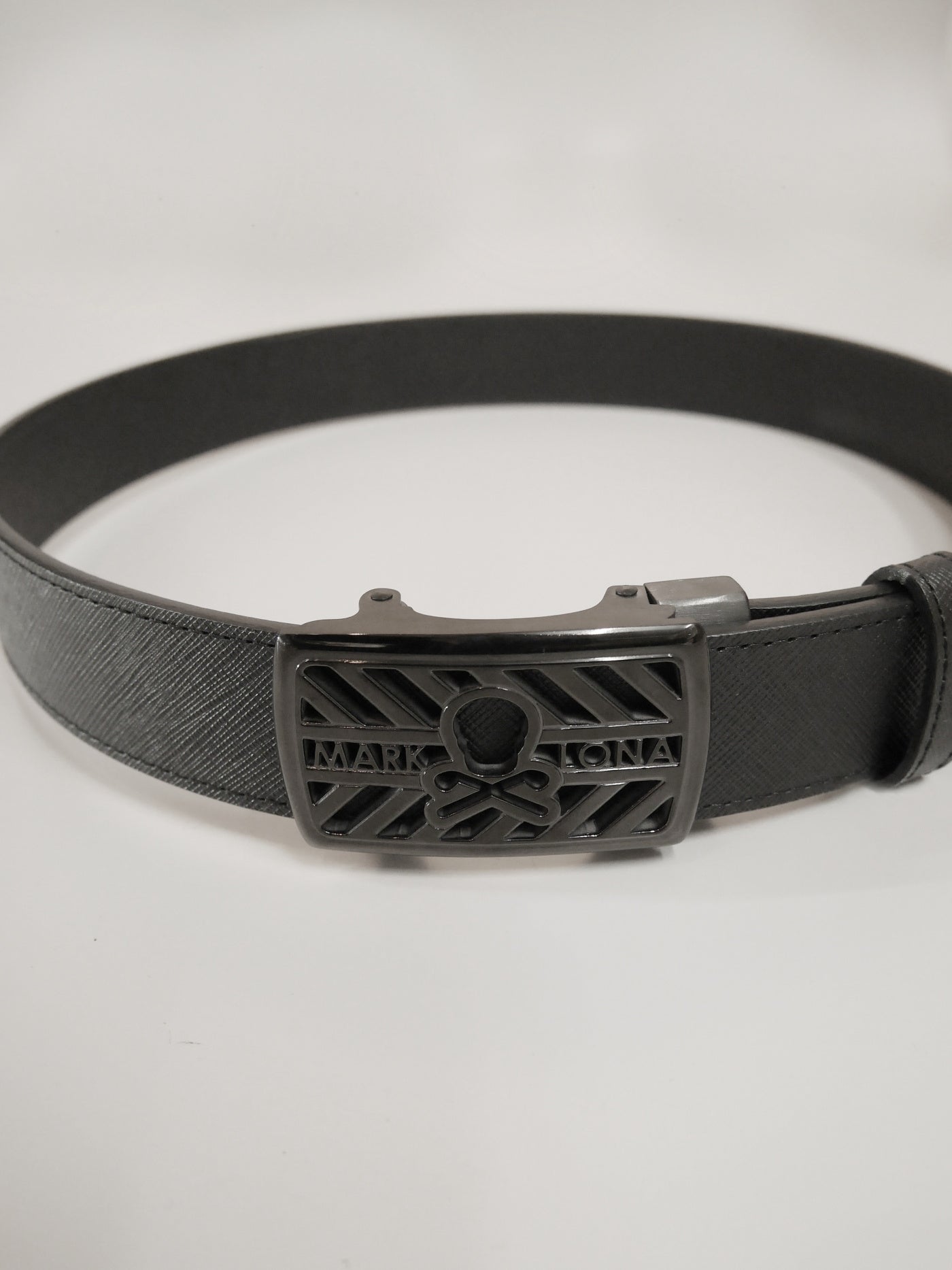 Hollow Skull Adjust Leather Belt | MEN and WOMEN / BLACK