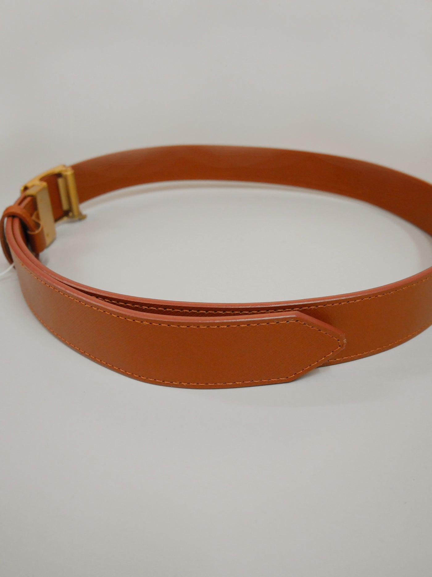 Hollow Skull Adjust Leather Belt | MEN and WOMEN / BROWN