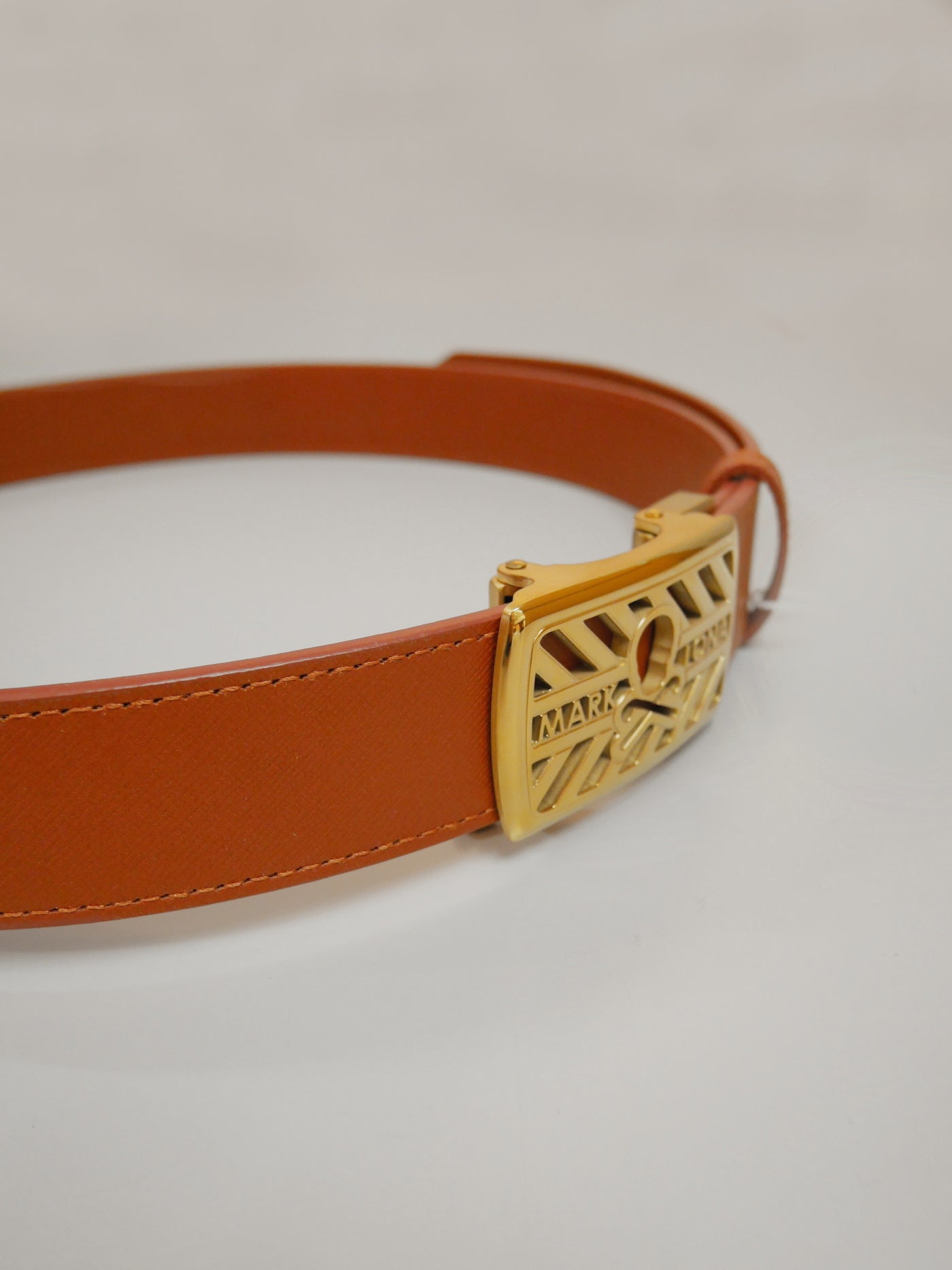 Hollow Skull Adjust Leather Belt | MEN and WOMEN / BROWN