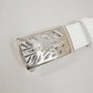 Hollow Skull Adjust Leather Belt | MEN and WOMEN / WHITE