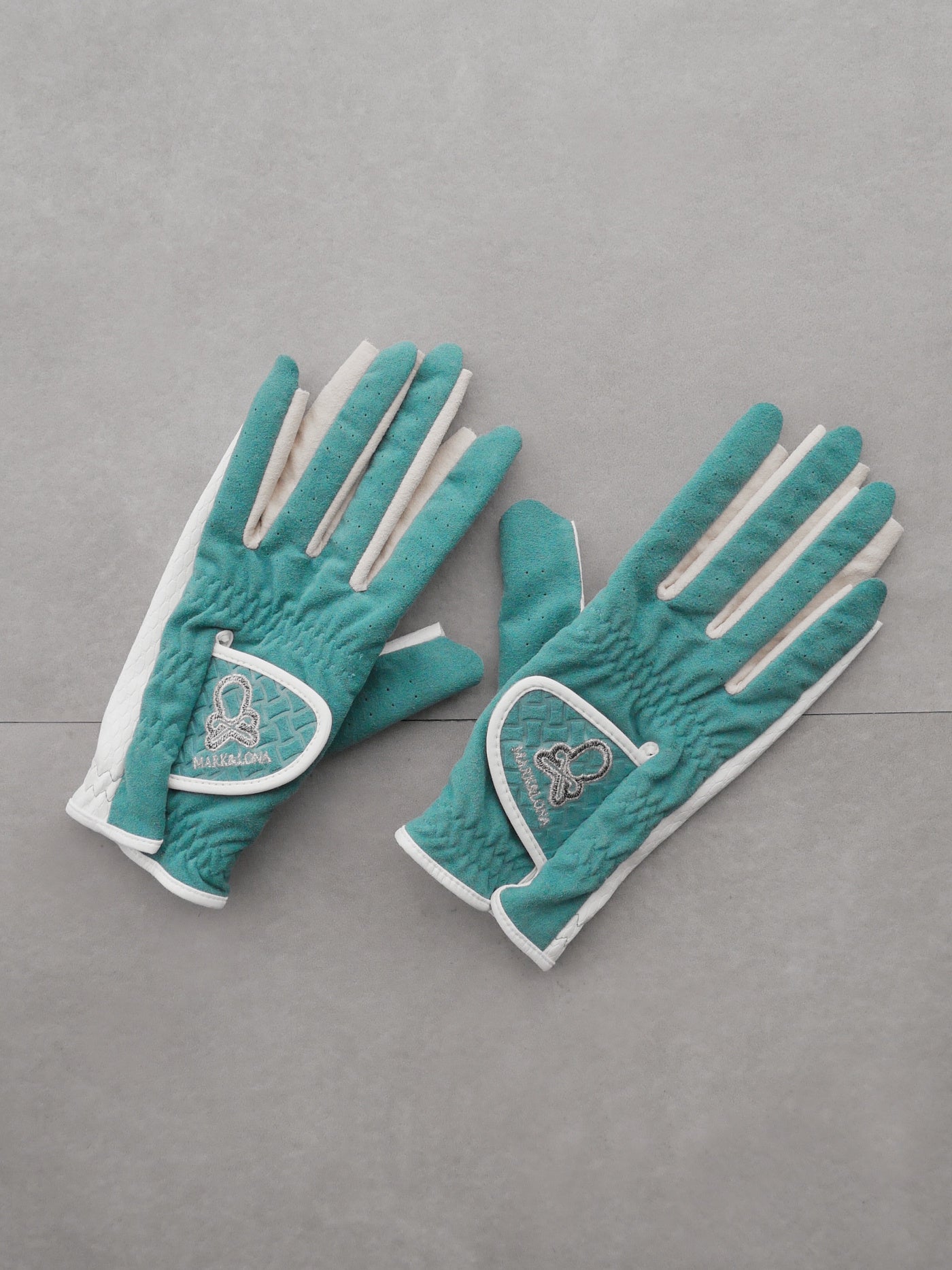 Vibrant Bicolor Suede Gloves[Pair] | WOMEN / BLUE