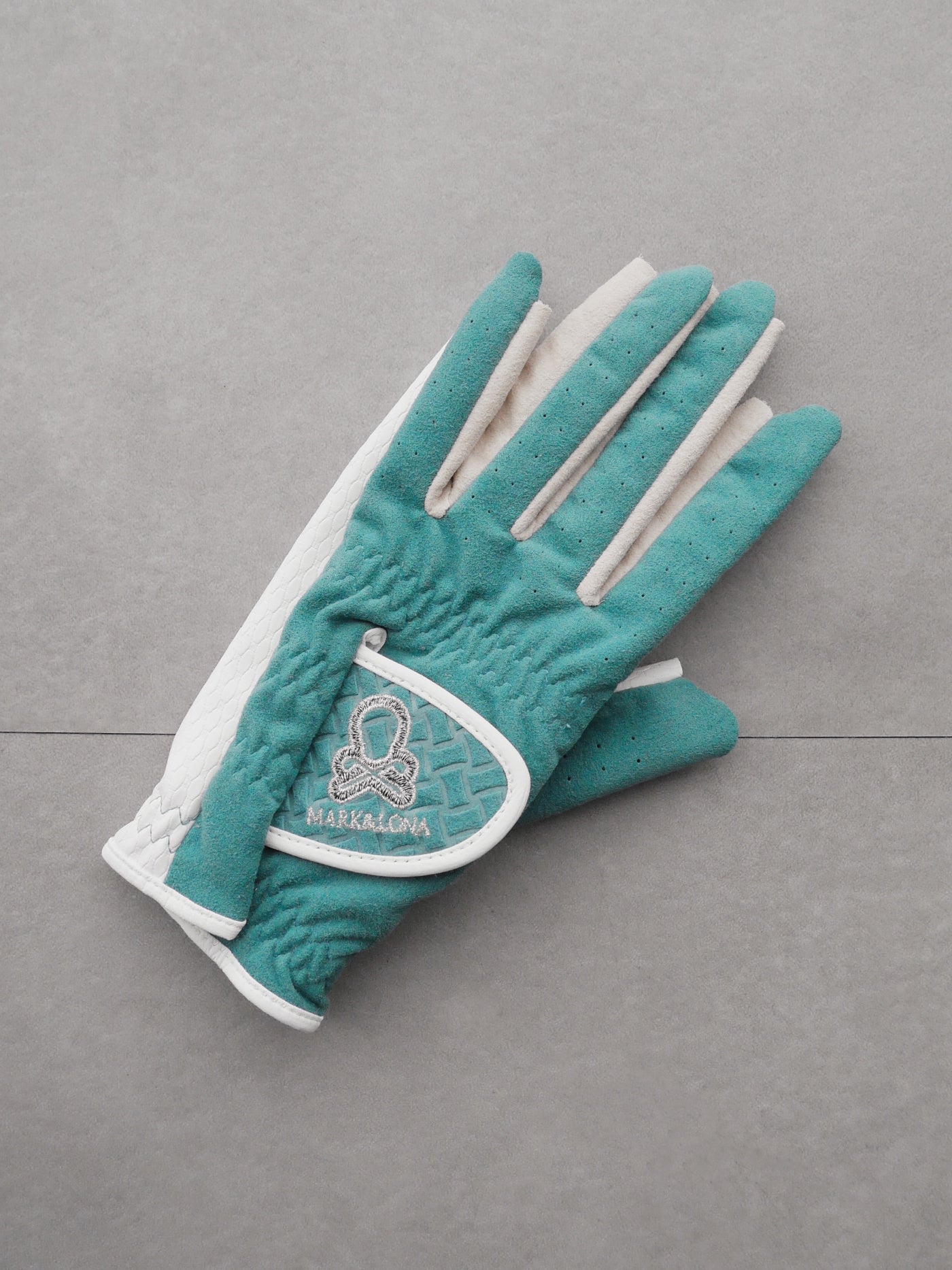 Vibrant Bicolor Suede Gloves[Pair] | WOMEN / BLUE