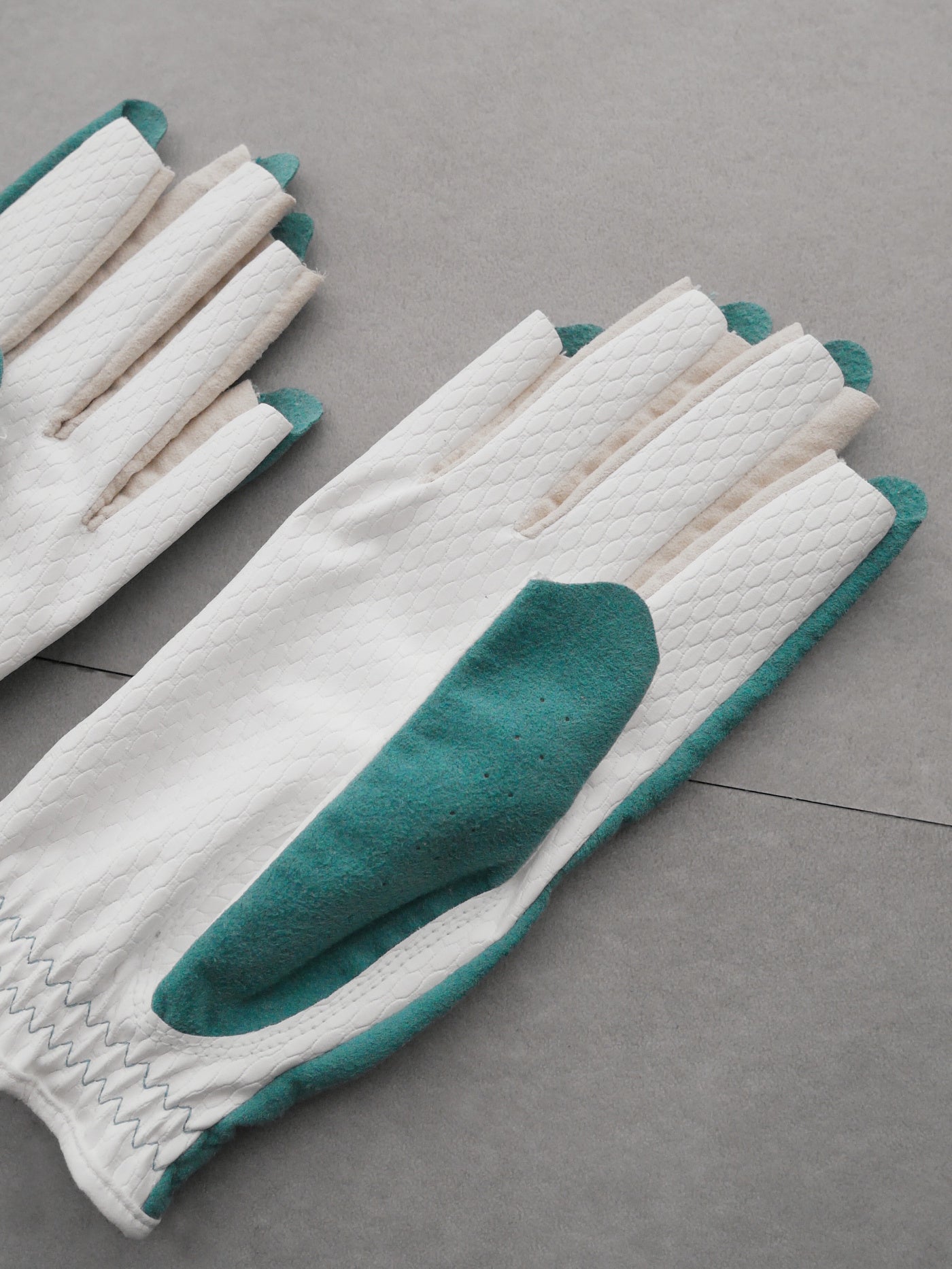 Vibrant Bicolor Suede Gloves[Pair] | WOMEN / BLUE