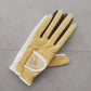 Vibrant Bicolor Suede Gloves[Pair] | WOMEN / YELLOW