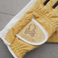 Vibrant Bicolor Suede Gloves[Pair] | WOMEN / YELLOW