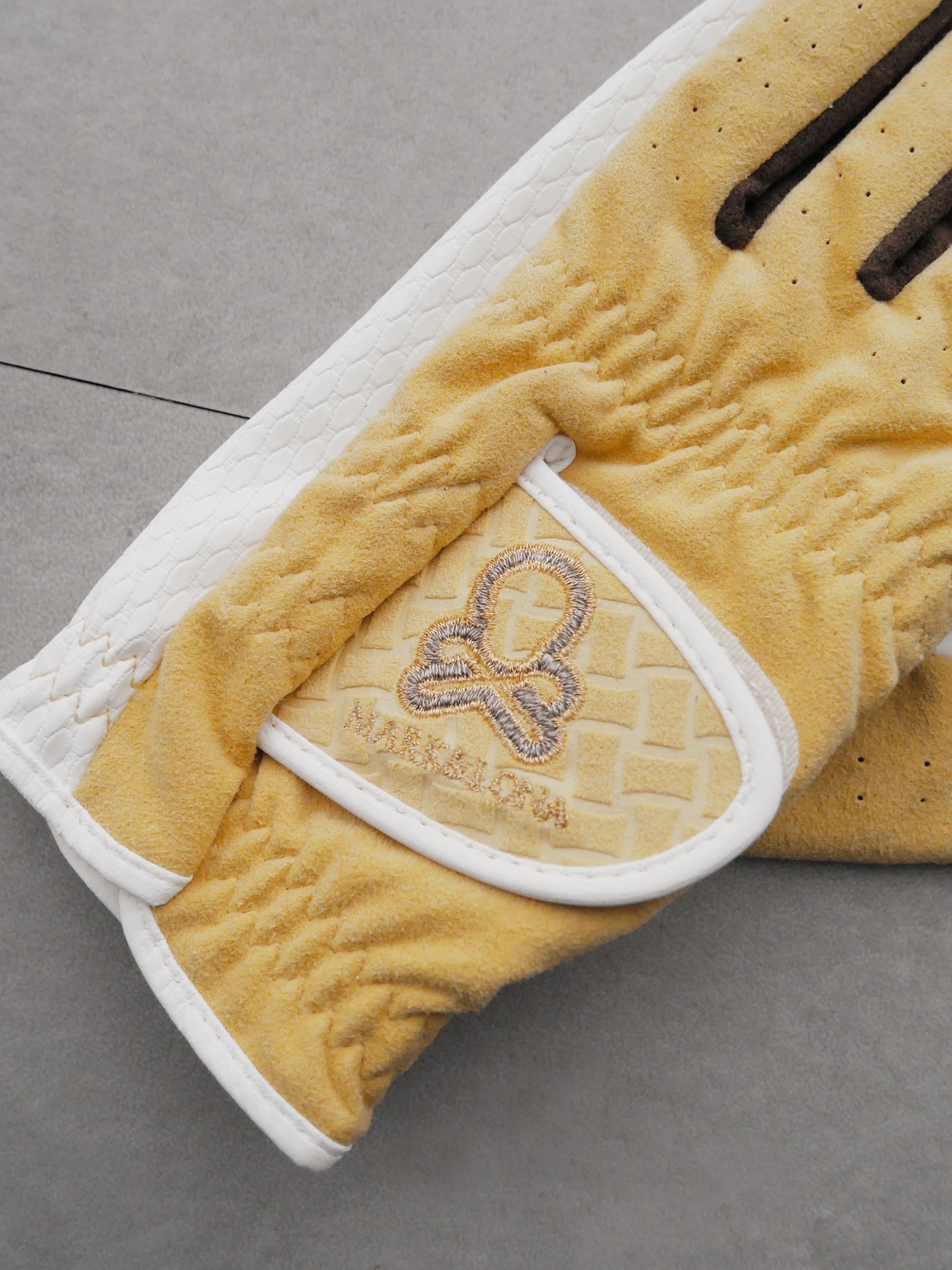 Vibrant Bicolor Suede Gloves[Pair] | WOMEN / YELLOW
