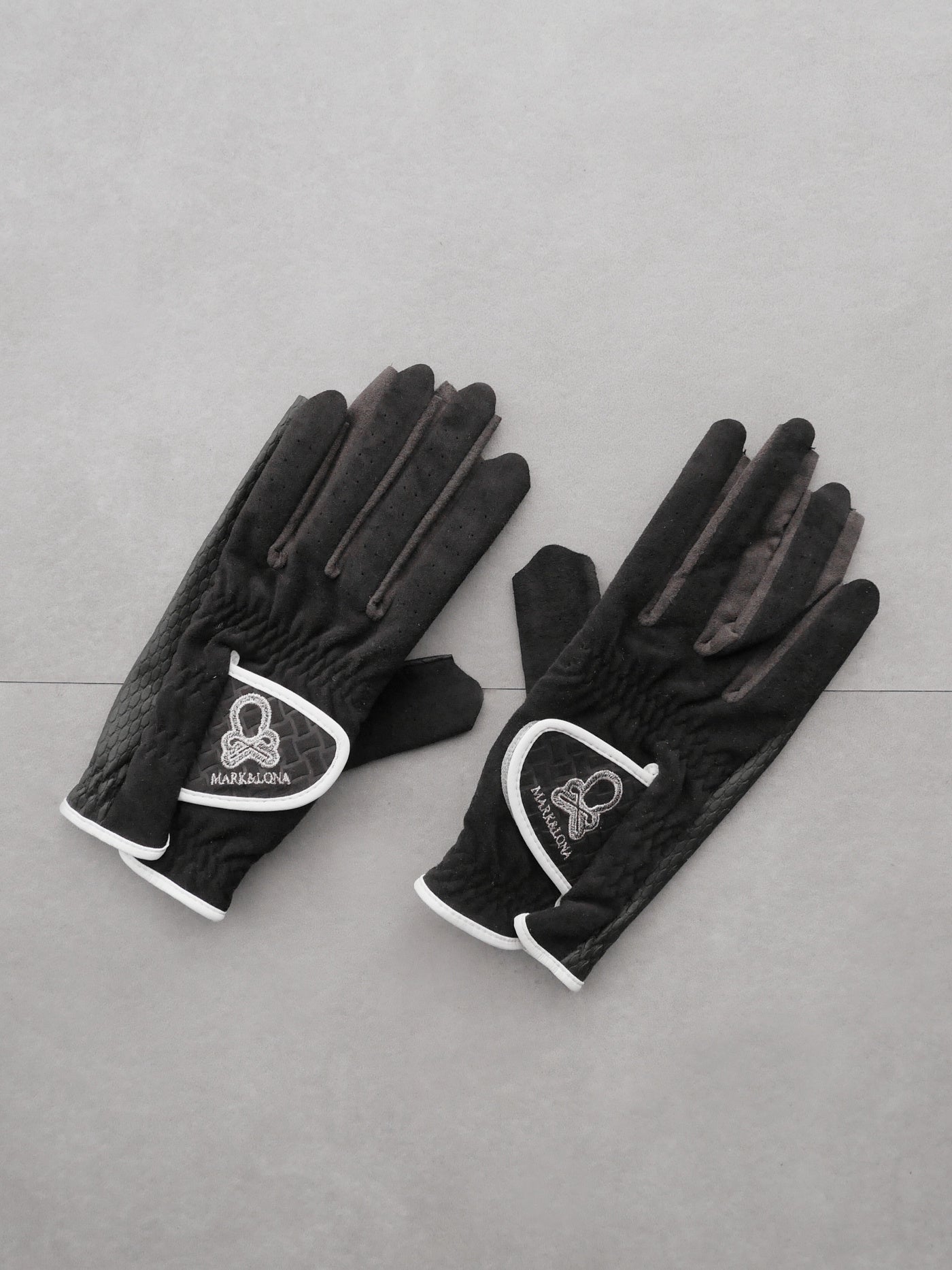 Vibrant Bicolor Suede Gloves[Pair] | WOMEN / BLACK