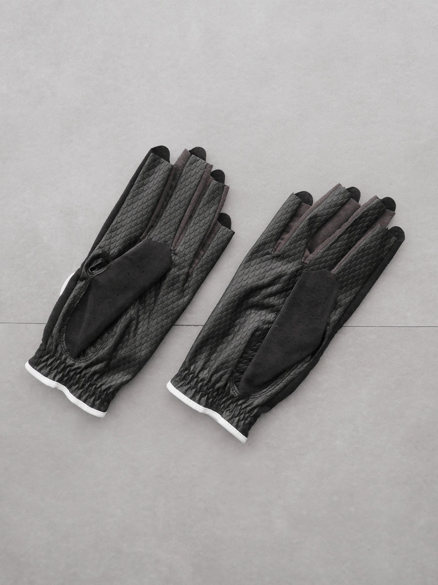 Vibrant Bicolor Suede Gloves[Pair] | WOMEN / BLACK
