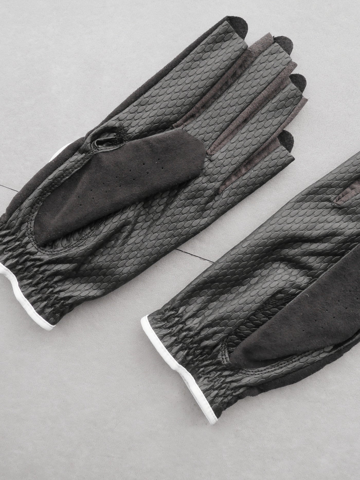 Vibrant Bicolor Suede Gloves[Pair] | WOMEN / BLACK