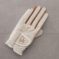 Vibrant Bicolor Suede Gloves[Pair] | WOMEN / IVORY