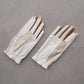 Vibrant Bicolor Suede Gloves[Pair] | WOMEN / IVORY