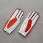 Vibrant Bicolor Suede Gloves[Pair] | WOMEN / ORANGE