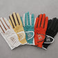 Vibrant Bicolor Suede Gloves[Pair] | WOMEN / ORANGE