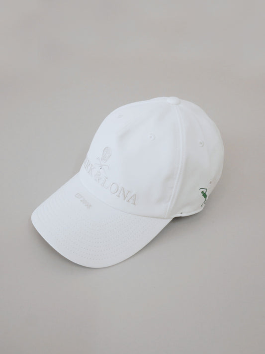 Iron Skull Crystal Accent Cap | MEN and WOMEN / WHITE