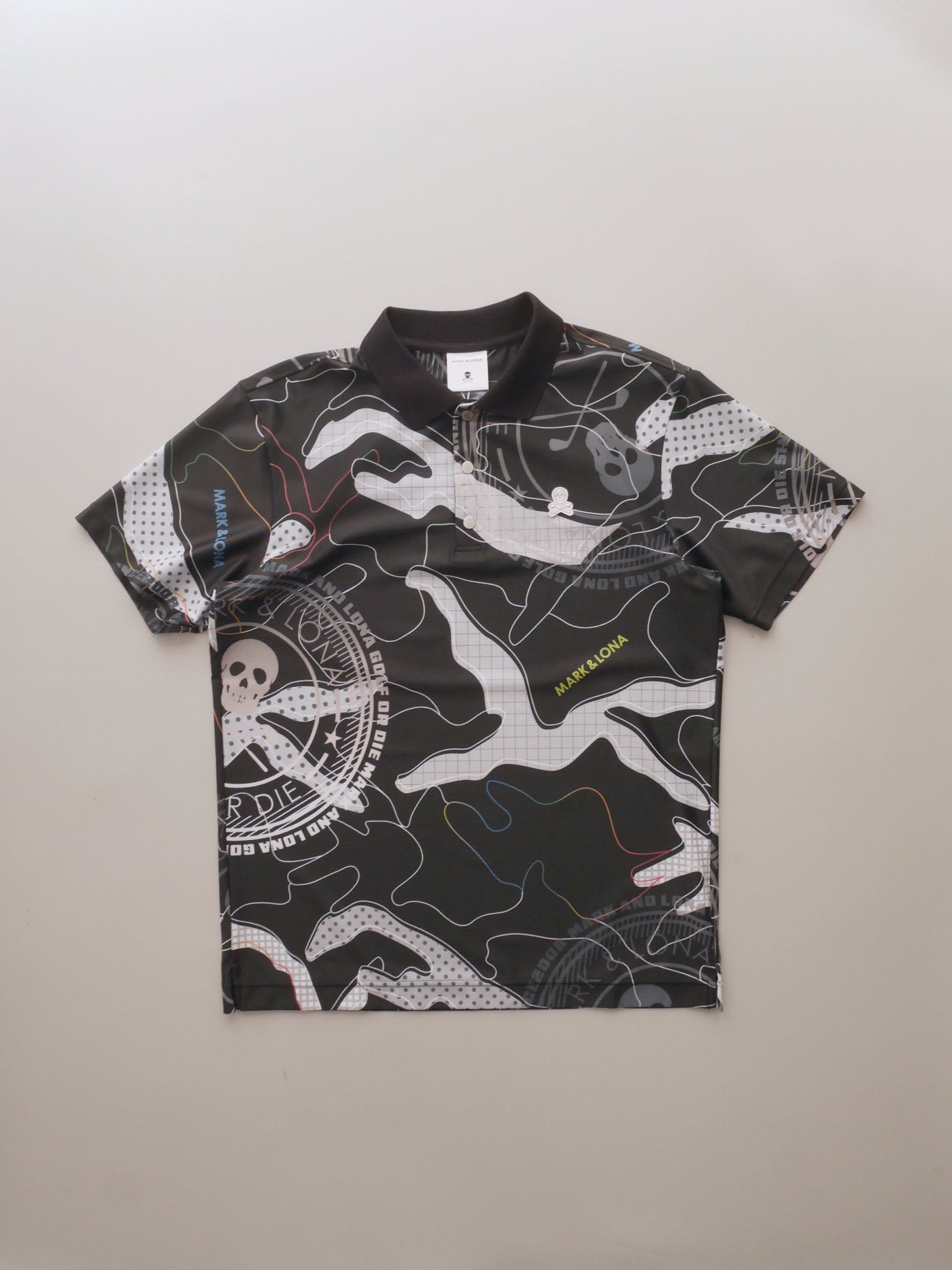 Axon Camo Mesh Performance Polo | MEN / BLACK