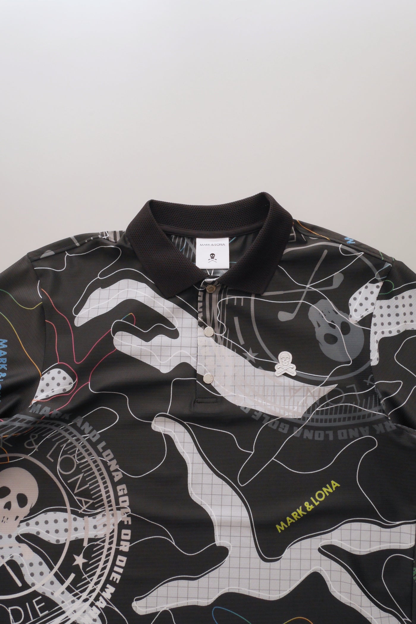 Axon Camo Mesh Performance Polo | MEN / BLACK