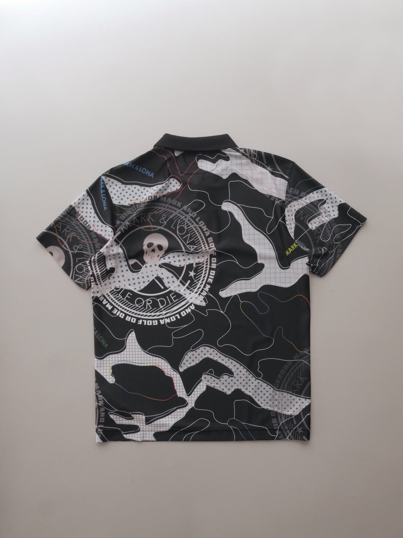 Axon Camo Mesh Performance Polo | MEN / BLACK