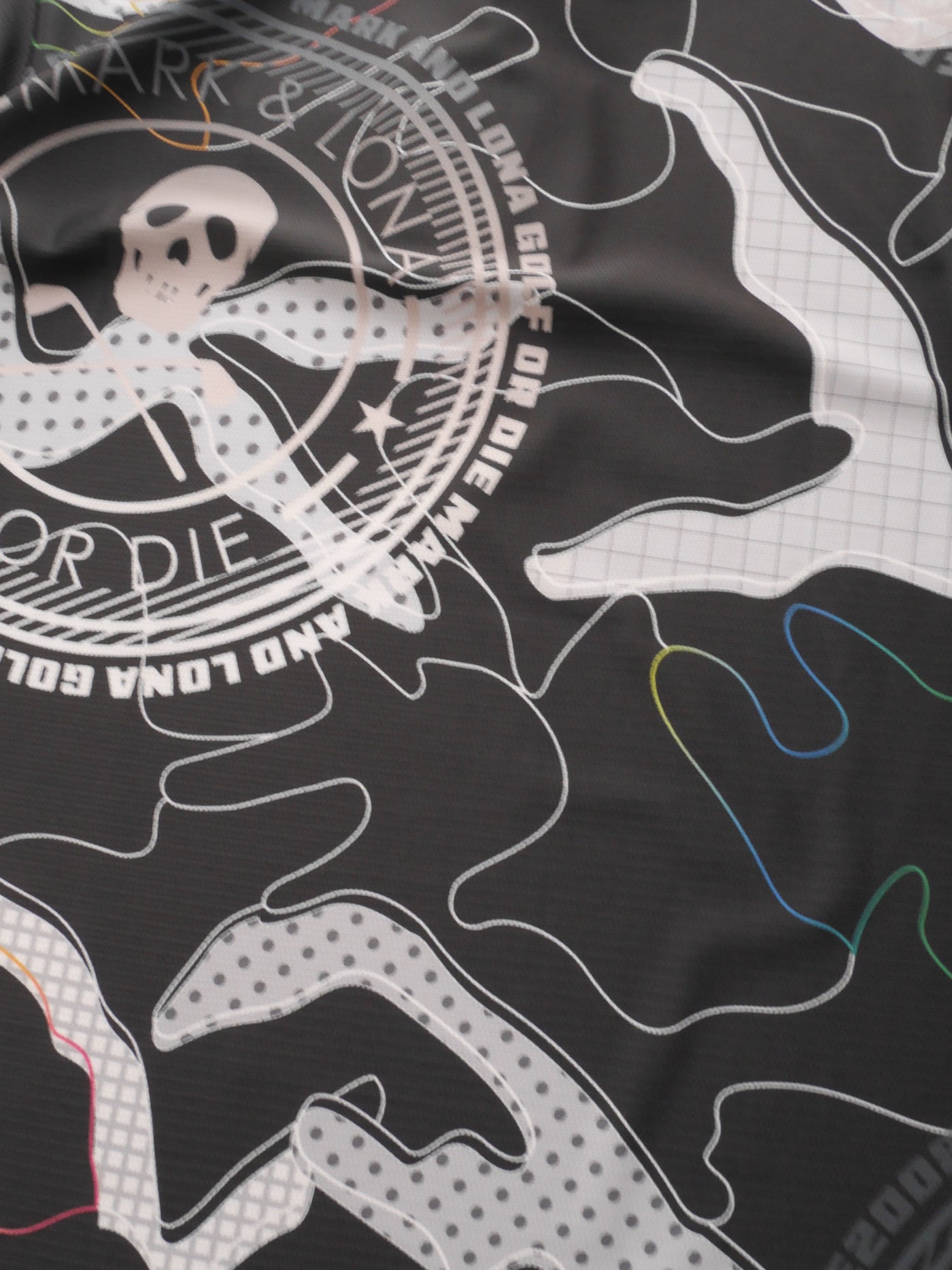 Axon Camo Mesh Performance Polo | MEN / BLACK