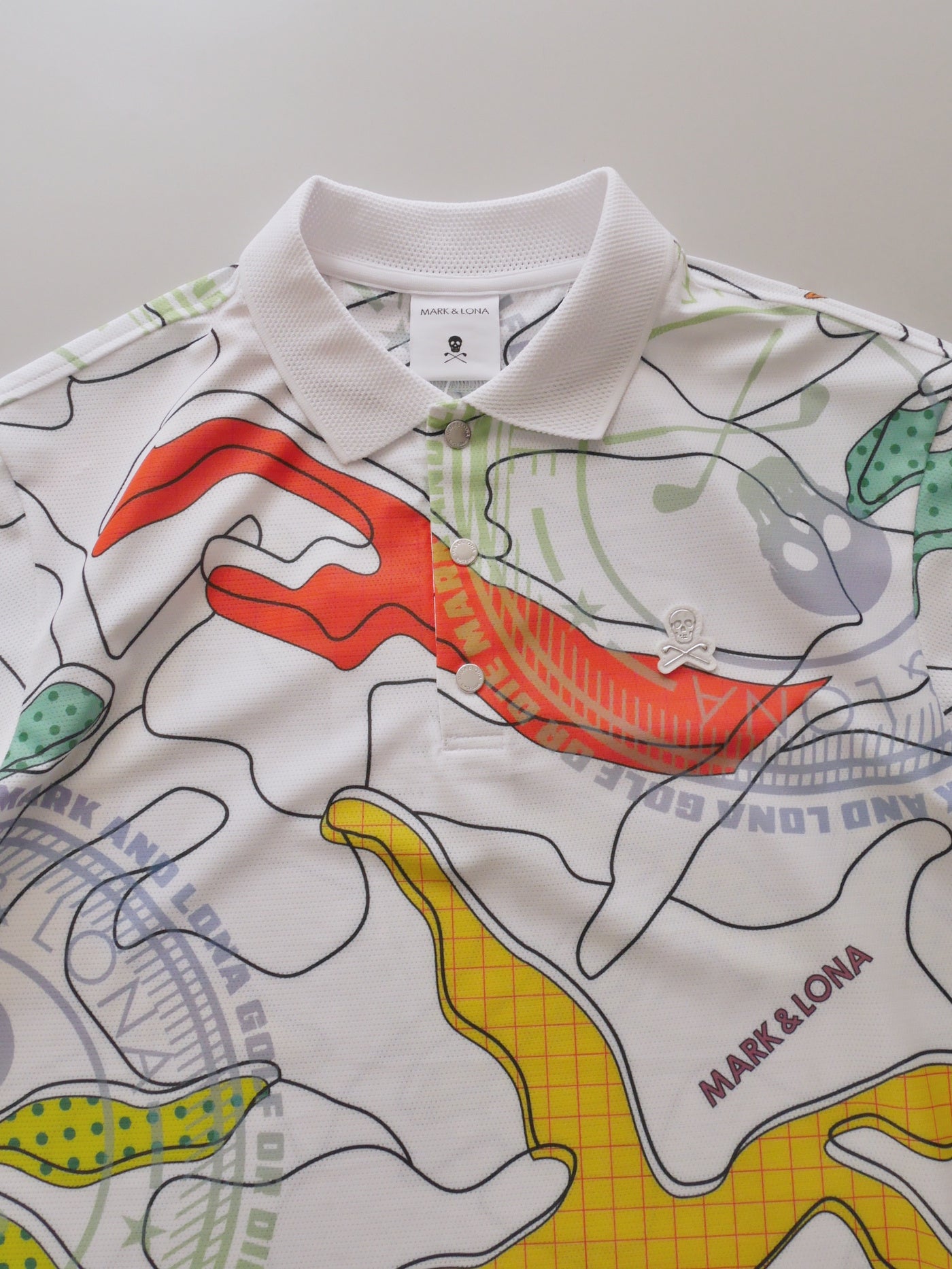 Axon Camo Mesh Performance Polo | MEN / WHITE