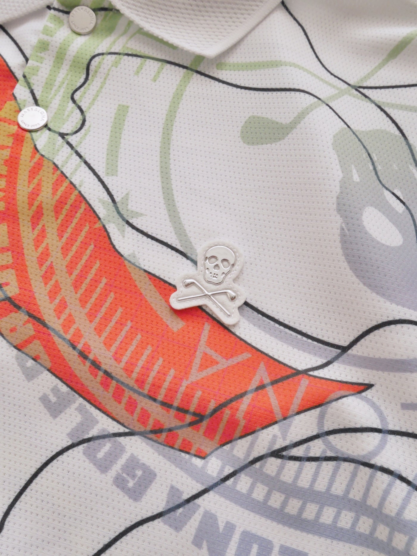 Axon Camo Mesh Performance Polo | MEN / WHITE