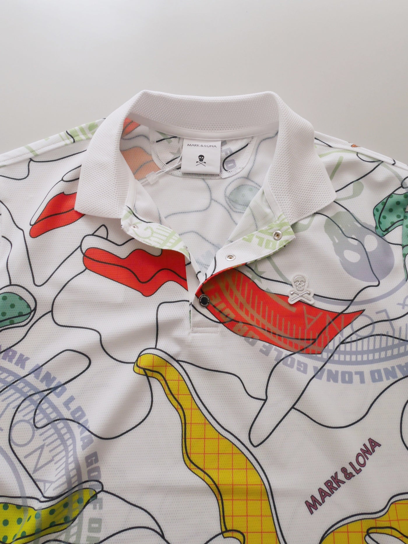 Axon Camo Mesh Performance Polo | MEN / WHITE