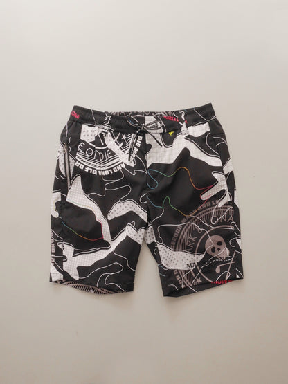 Axon Camo Performance Shorts | MEN / BLACK