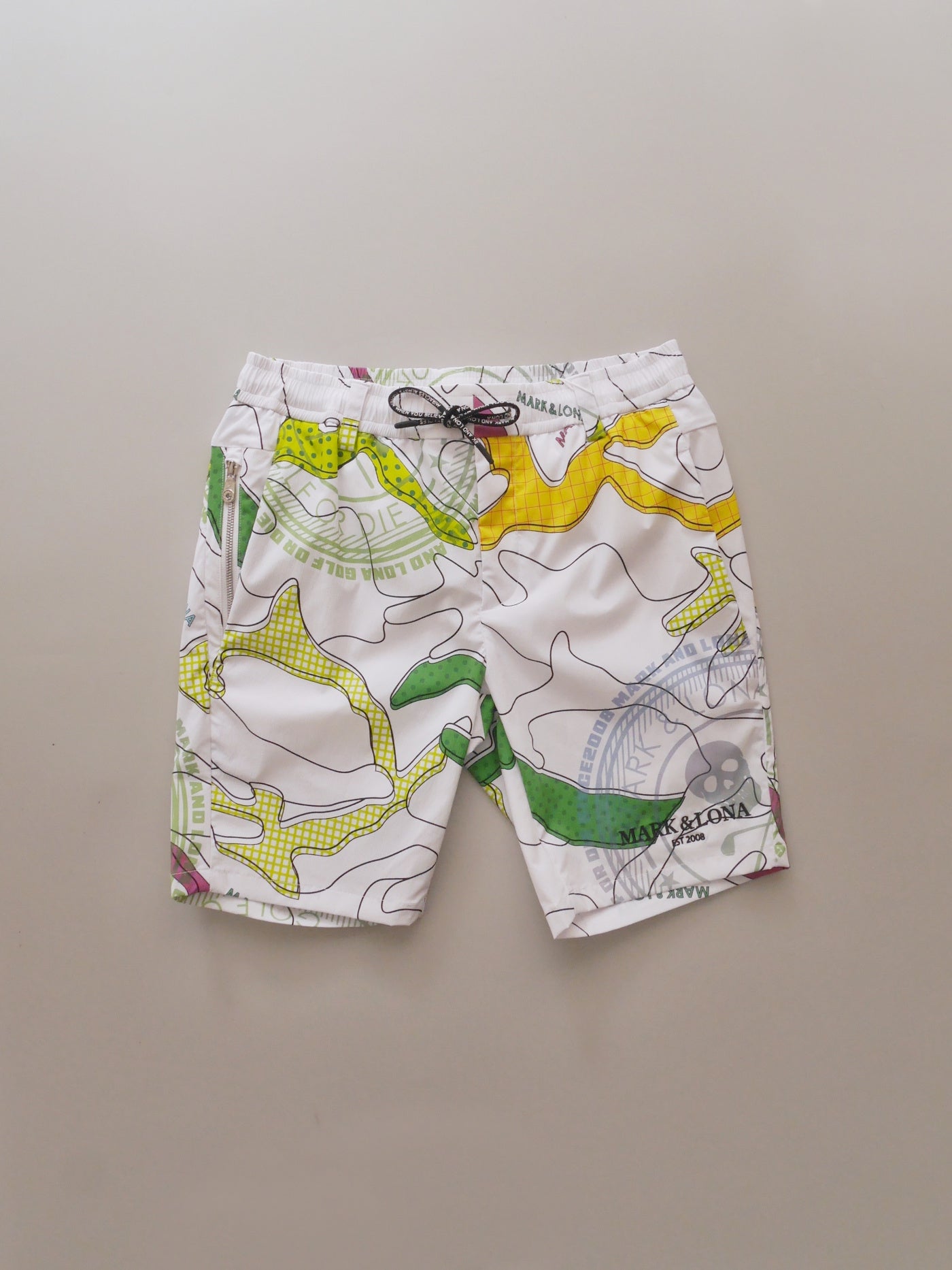 Axon Camo Performance Shorts | MEN / WHITE