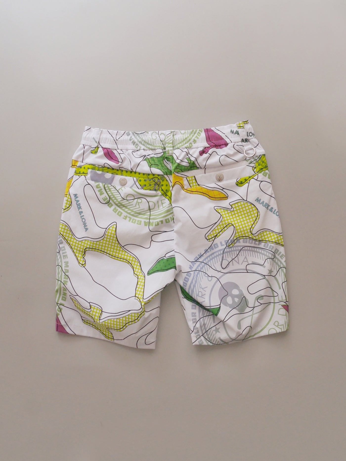 Axon Camo Performance Shorts | MEN / WHITE