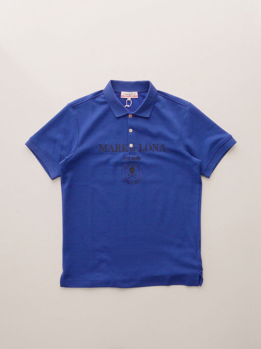 Gauge Camouflage Jacquard Polo | MEN / BLUE