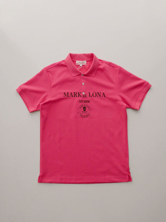 Gauge Camouflage Jacquard Polo | MEN / PINK