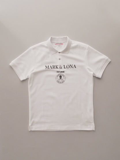 Gauge Camouflage Jacquard Polo | MEN / WHITE