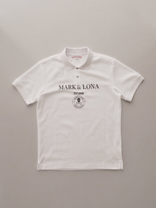 Gauge Camouflage Jacquard Polo | MEN / WHITE