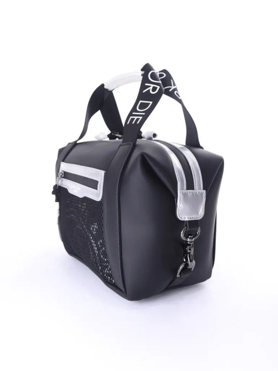 Icon Skull Mesh Cooler Cart Bag | BLACK