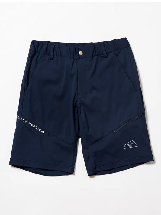 SVKS6021［サルベージパブリックコレパ］ トリコットメッシュ ZIPポケット ショートパンツ / NAVY