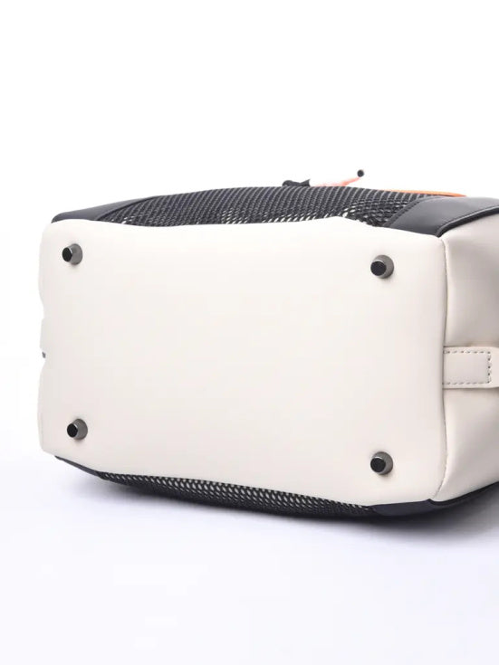 Icon Skull Mesh Cooler Cart Bag | BEIGE