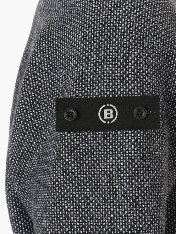 MEN’S BIRDS EYE LOGO CREWNECK KNIT / BLACK