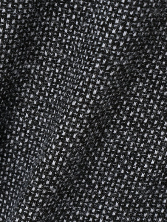 MEN’S BIRDS EYE LOGO CREWNECK KNIT / BLACK