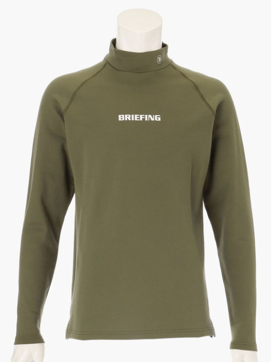 BRIEFING GOLF | MEN’S WARM LS HIGHNECK / OLIVE