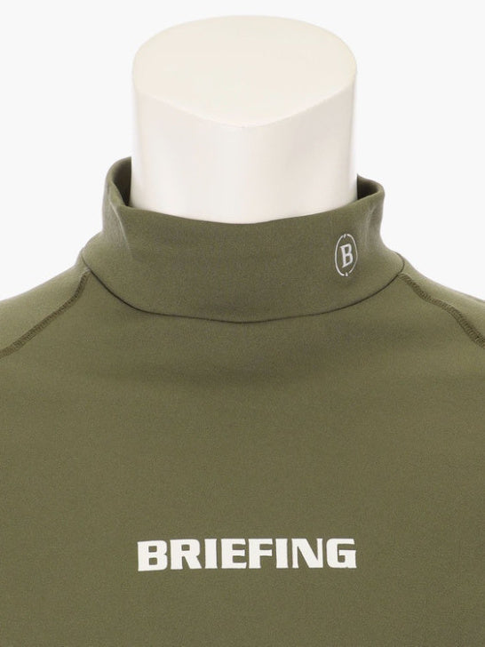 BRIEFING GOLF | MEN’S WARM LS HIGHNECK / OLIVE