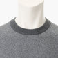 MEN’S BIRDS EYE LOGO CREWNECK KNIT / GREY