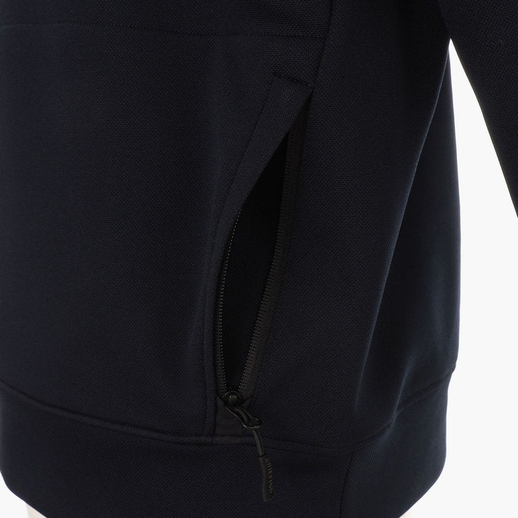 MEN’S STITCHED 3D LOGO CREWNECK TOP / BLACK